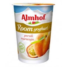 Almhof roomyoghurt perzik halve liter